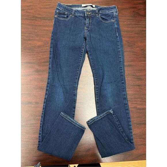 Abercrombie & Fitch Dark Wash Jeans Size 4 Long - Picture 1 of 4